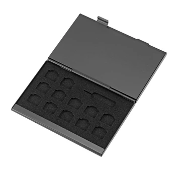 Защитный держатель 21 в 1 из алюминия для карт памяти SD-SIM, коробка для хранения, чехол