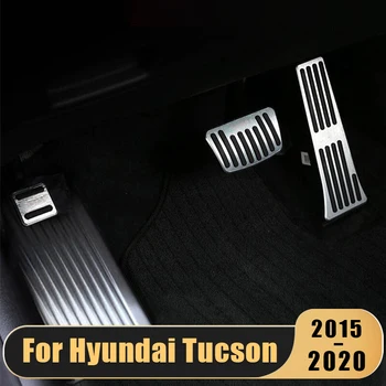 Для Hyundai Tucson TL 2015 2016 2017 2018 2019 2020 Автомобильный Акселератор, Крышка Педали Топливного тормоза, Подставка Для ног, Нескользящая Накладка, Аксессуары