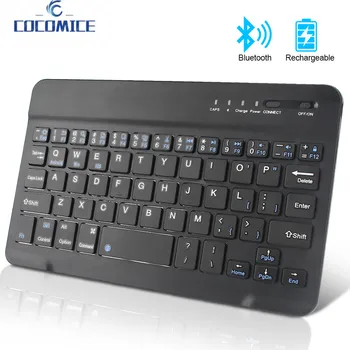 ультратонкая беспроводная клавиатура Bluetooth Mini без звука, планшет, портативная перезаряжаемая клавиатура Для планшета ipad, мобильного телефона, ноутбука