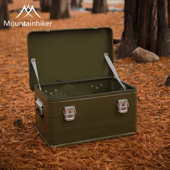 Mountainhiker, Новый Походный Портативный складной ящик для хранения, Зеленая алюминиевая коробка, Коробка большой емкости, Аксессуары для хранения, 3 размера
