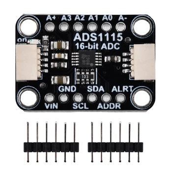 ADS1115 16-битный модуль I2C с прецизионным АЦП, 4-канальная плата разработки, профессиональный усилитель усиления от 2,0 В до 5,5 В для Arduino RP