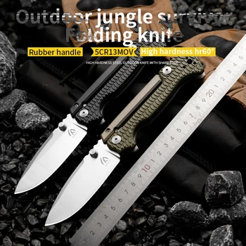 Нож из холодной стали высокой твердости Ad-15, складной нож для самообороны, охотничий нож, инструменты для выживания