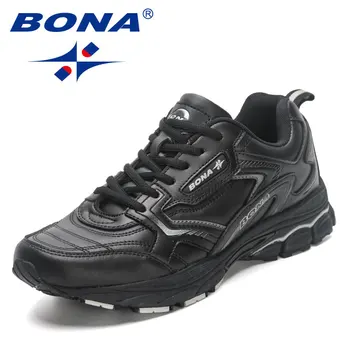 BONA 2023 Новые дизайнерские модные кроссовки для бега, Мужская спортивная обувь для прогулок, Кроссовки, Мужская противоскользящая обувь для бега трусцой Mansculino