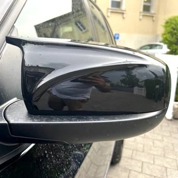 Яркий Черный/ABS 2x Зеркальная крышка X5 X6, Автомобильная Боковая Крышка Зеркала заднего вида, Замена Корпуса Для BMW X5 X6 E70 E71 2007-2013