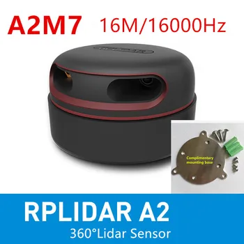 Сканер с лидарным датчиком RPLIDAR A2M7 2D 360 градусов 16 М 16 К Гц для навигации по препятствиям и сенсорного взаимодействия с экраном