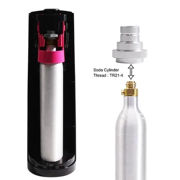 Быстрый адаптер для CO2 Газированной воды Sparkler DUO, Переоборудование бака-канистры для автомата для производства газированной воды Серебристый
