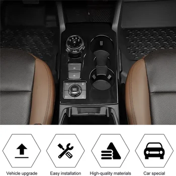 Накладка панели переключения передач Центральной консоли Аксессуары для интерьера Ford Bronco Sport 2021-2022 (черный)